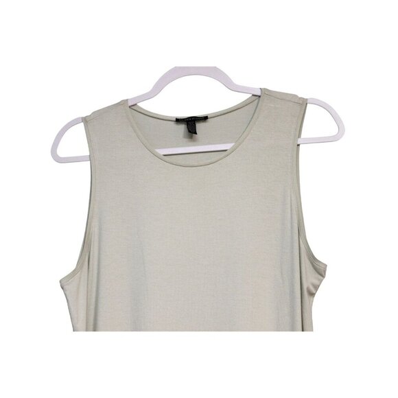 Eileen Fisher Tunic Top Small Stretch Sleeveless Relaxed Lagenlook Boho Minimal - Picture 2 of 10